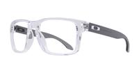 Polished Clear Oakley Holbrook-56 Square Glasses - Angle
