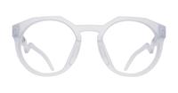 Matte Clear Oakley HSTN OO8139 Round Glasses - Front