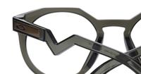 Olive Ink Oakley HSTN OO8139 Round Glasses - Detail