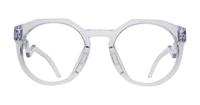 Polished Clear Oakley HSTN OO8139 Round Glasses - Front