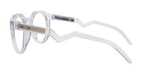 Polished Clear Oakley HSTN OO8139 Round Glasses - Side