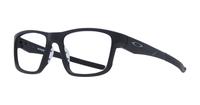 Satin Black Oakley Hyperlink OO8078-54 Square Glasses - Angle