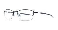 Satin Black Oakley Lizard Rectangle Glasses - Angle