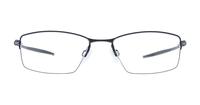 Satin Black Oakley Lizard Rectangle Glasses - Front