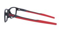 Satin Black/Red Oakley Metalink-55 Rectangle Glasses - Side