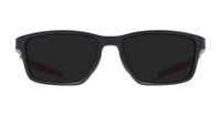 Satin Black/Red Oakley Metalink-55 Rectangle Glasses - Sun