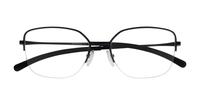 Satin Black Oakley Moonglow OO3006 Square Glasses - Flat-lay