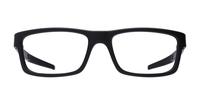 Satin Black Oakley OO8026-01 Rectangle Glasses - Front