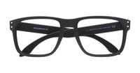 Satin Black Oakley OO8156 Square Glasses - Flat-lay