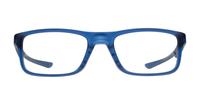 Matte Translucent Blue Oakley Plank 2.0-51 Rectangle Glasses - Front