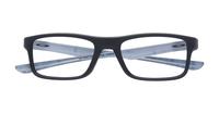 Satin Black Oakley Plank 2.0-51 Rectangle Glasses - Flat-lay