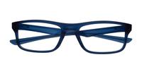 Matte Translucent Blue Oakley Plank 2.0-53 Rectangle Glasses - Flat-lay