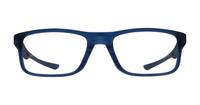 Matte Translucent Blue Oakley Plank 2.0-53 Rectangle Glasses - Front