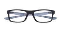 Satin Black Oakley Plank 2.0-53 Rectangle Glasses - Flat-lay