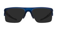 Matte Translucent Blue Oakley Plazlink OO8061 Rectangle Glasses - Sun