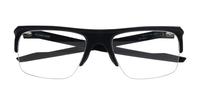 Satin Black Oakley Plazlink OO8061 Rectangle Glasses - Flat-lay