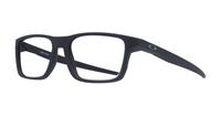 Satin Black Oakley Port Bow Rectangle Glasses - Angle