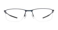 Dark Matte Silver / Blue Oakley Socket 5.5 -54 Oval Glasses - Front