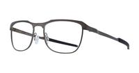 Pewter Oakley Tail Pipe -53 Rectangle Glasses - Angle