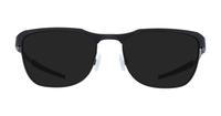 Satin Black Oakley Tail Pipe -55 Rectangle Glasses - Sun