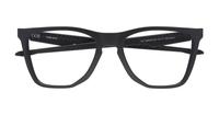 Satin Black Oakley The Cut Square Glasses - Flat-lay