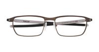 Powder Pewter Oakley Tincup-54 Rectangle Glasses - Flat-lay