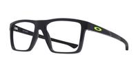 Black Ink Oakley Volt Drop Square Glasses - Angle