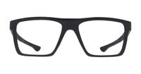 Satin Black Oakley Volt Drop Square Glasses - Front