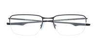 Satin Black Oakley Wingback SQ Oval Glasses - Flat-lay