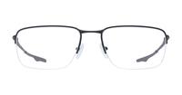 Satin Black Oakley Wingback SQ Oval Glasses - Front