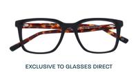 Black Perri Kiely x LR FIFTEEN Square Glasses - Flat-lay