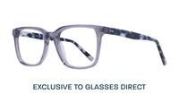 Blue Perri Kiely x LR FIFTEEN Square Glasses - Angle