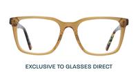 Brown Perri Kiely x LR FIFTEEN Square Glasses - Front