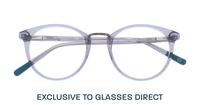 Grey Perri Kiely x LR TWENTYFIVE Round Glasses - Flat-lay
