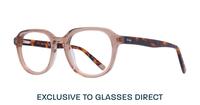 Brown Perri Kiely x LR TWENTYONE Round Glasses - Angle