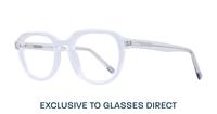 Clear Perri Kiely x LR TWENTYONE Round Glasses - Angle