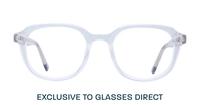 Clear Perri Kiely x LR TWENTYONE Round Glasses - Front