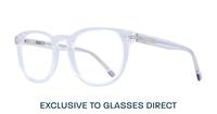 Clear Perri Kiely x LR ZERONINE Round Glasses - Angle