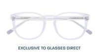 Clear Perri Kiely x LR ZERONINE Round Glasses - Flat-lay