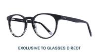 Black Perri Kiely x LR ZEROSEVEN Round Glasses - Angle