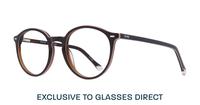 Brown Perri Kiely x LR ZEROTHREE Round Glasses - Angle