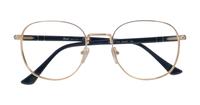 Gold Persol PO1007V Oval Glasses - Flat-lay