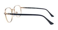 Gold Persol PO1007V Oval Glasses - Side