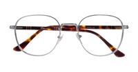 Gunmetal Persol PO1007V Oval Glasses - Flat-lay