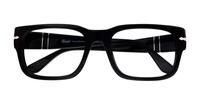 Black Persol PO3315V Rectangle Glasses - Flat-lay