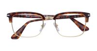 Havana Persol PO3340V Rectangle Glasses - Flat-lay