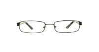 Matt Black Peter Werth 28PW003 Rectangle Glasses - Front