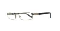Matt Gunmetal Peter Werth 28PW003 Rectangle Glasses - Angle