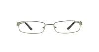 Matt Gunmetal Peter Werth 28PW003 Rectangle Glasses - Front