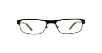 Matt Black Peter Werth 28PW004 Round Glasses - Front